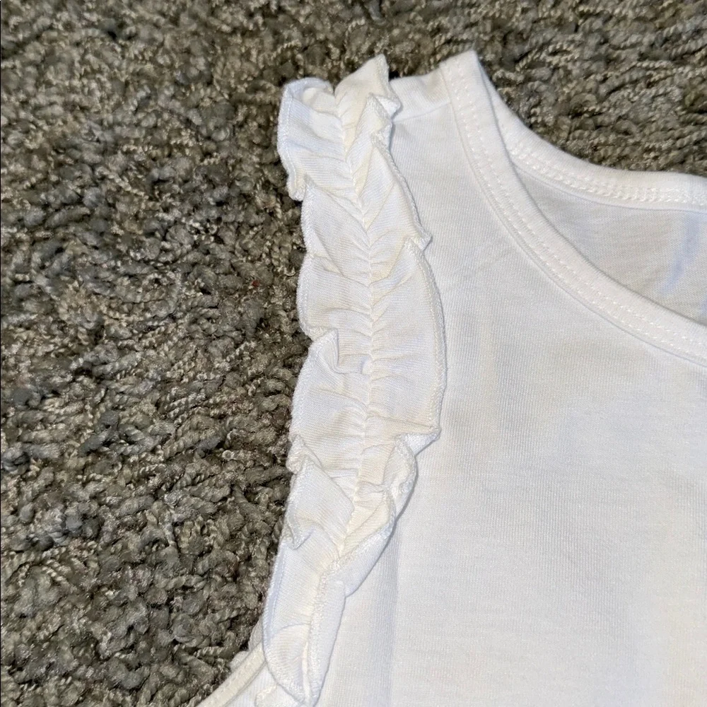 Gymboree Tank Top with Pink Sailboat Appliqué (10) NEW
